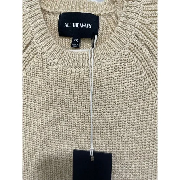 All The Ways Sweater Bow Back Cutout Knit Maxi Dress Size XS NWT - Picture 5 of 7